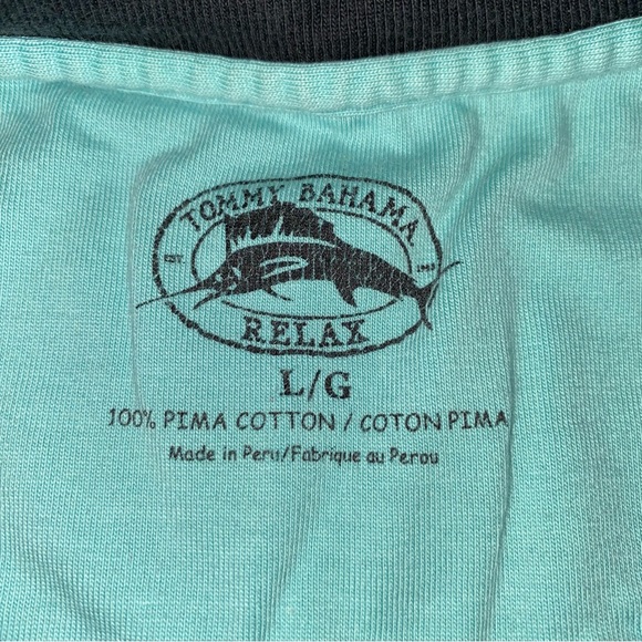 Tommy Bahama Relax Short Sleeve Pocket T-Shirt Men's L Black Solid - Picture 3 of 9